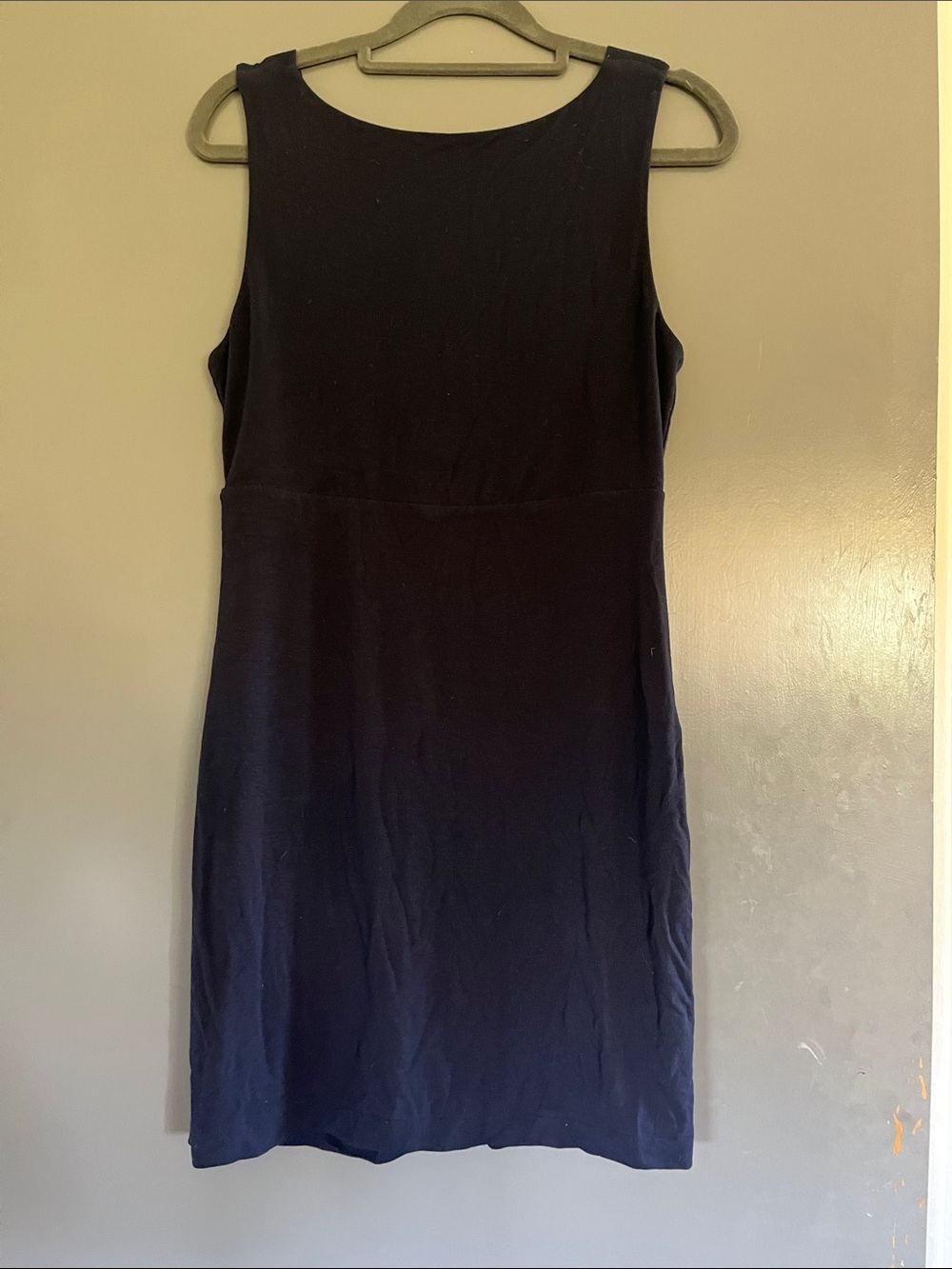 Athleta knit navy mini dress